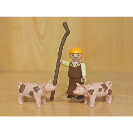 PLAYMOBIL NIÑO PASTO CON CERDITOS, BELEN - 10/7/25