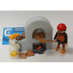 PLAYMOBIL PANADERO , ALDEANO CON HORNO, BELEN - 10/7/25