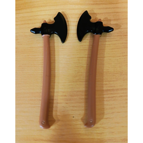 PLAYMOBIL 2X HACHA MEDIEVAL COLOR MADERA - 18/11/25
