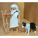 PLAYMOBIL ALDEANO CON MULETA Y SU PERRO , BELEN - 20/11/25
