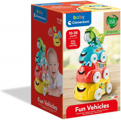 CLEMENTONI - JUEGO DE COCHES APILABLES PARA BEBES