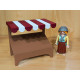 PLAYMOBIL PUESTO PARA MERCADO 3D IDEAL PARA BELEN VERSION 2 , FIGURA NO INCLUIDA