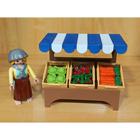 PLAYMOBIL PUESTO DE VERDURAS COMPLETO