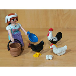 PLAYMOBIL ALDEANA CON GALLO Y GALLINAS - 23/12/25