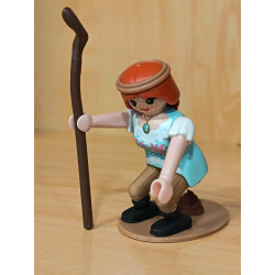 PLAYMOBIL MUJER CAGANER  PELIRROJA