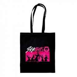 KPOP DEMON HUNTERS - BOLSA TOTE REUTILIZABLE NEGRA SAJA BOYS