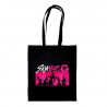 KPOP DEMON HUNTERS - BOLSA TOTE REUTILIZABLE NEGRA SAJA BOYS