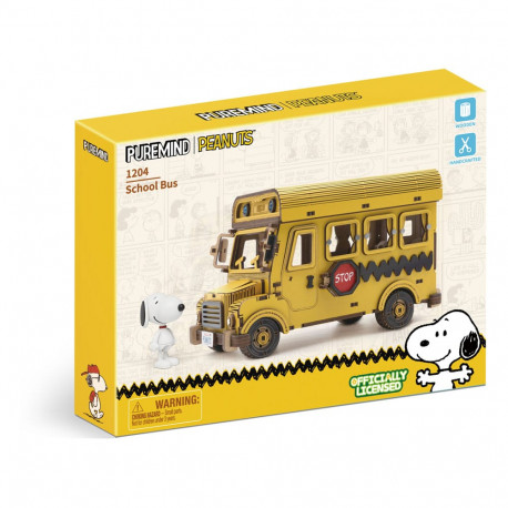 Peanuts Puremind Kit de Construcción School Bus