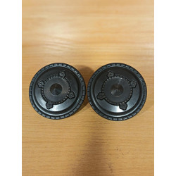 PLAYMOBIL 2X ESCUDO NEGRO MEDIEVAL REDONDO - 27/5/21