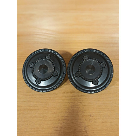 PLAYMOBIL 2X ESCUDO NEGRO MEDIEVAL REDONDO - 27/5/21