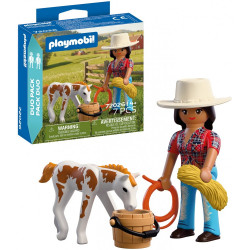 PLAYMOBIL DUOPACK 72026 - MUJER CON POTRO