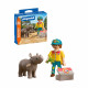 PLAYMOBIL DUO PACK 72025 - CUIDADOR ZOO CON PEQUEÑO RINOCERONTE