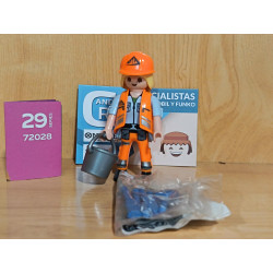 PLAYMOBIL SERIE 29 - MUJER OBRERA CON HERRAMIENTAS