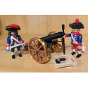 PLAYMOBIL INFANTERIA FRANCESA CON CAÑON REALIZADO EN 3D