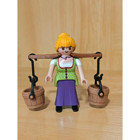 PLAYMOBIL AGUADORA CON PORTA CUBOS REALIZADO EN 3D , BELEN  - 4/10/16