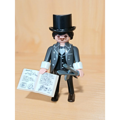 PLAYMOBIL FIGURA  FRIEDRICH OTTO SCHOTT CON ACCESORIOS