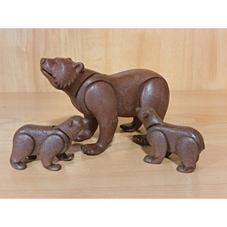 PLAYMOBIL OSO PARDO CON CRIAS - 18/12/19