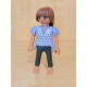 PLAYMOBIL FIGURA MUJER CAMISETA MORADA - 18/12/19
