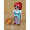 PLAYMOBIL ALDEANA MEDIEVAL CON GORRO ROJO - 18/4/15