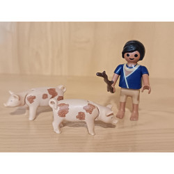 PLAYMOBIL  NIÑO EGIPCIO CON CERDITOS, BELEN  - 18/4/15