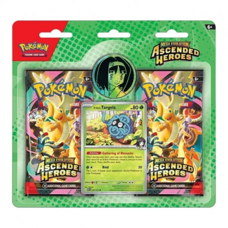 POKEMON TCG - Blister 2 Sobres Enhanced Héroes Ascendentes TANGELA