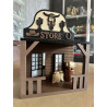PLAYMOBIL CASA DEL OESTE , TEINDA COMESTIBLES REALIZADA EN 3D