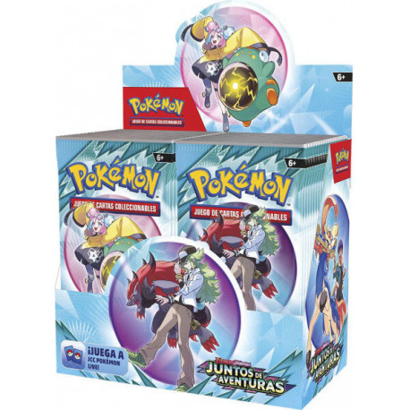 Ver más grande POKEMON BOOSTER 36 SOBRE ESCARLATA Y PÚRPURA JUNTOS DE AVENTURASS