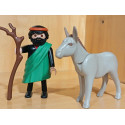 PLAYMOBIL ALDEANO , PASTOR CON BURRO , BELEN  - 10/7/25