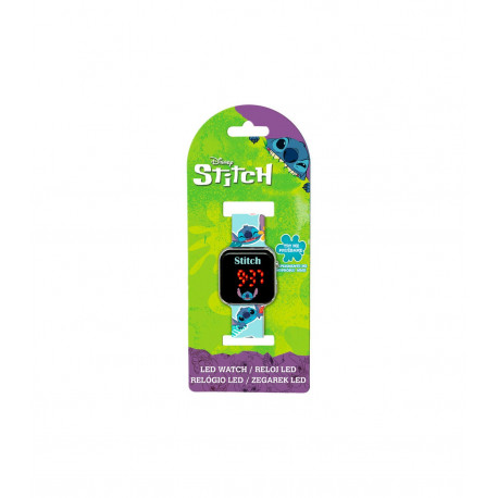 RELOJ LED STITCH DISNEY (FLORES)