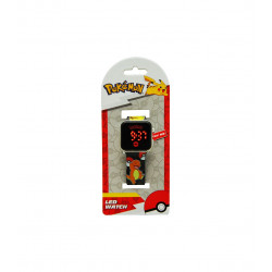 RELOJ LED POKEMON NEGRO CHARMANDER