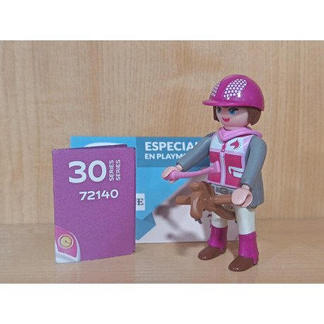 PLAYMOBIL CHICAS SERIE 30 - AMAZONA CON CABALLO DE JUGUETE