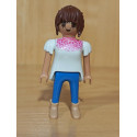 PLAYMOBIL FIGURA CHICA CAMISETA  BLANCA - 25/12/15