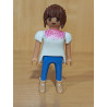 PLAYMOBIL FIGURA CHICA CAMISETA  BLANCA - 25/12/15