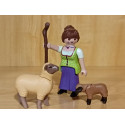 PLAYMOBIL BELEN ,ALDEANA , PASTORA CON OVEJAS NEGRAS - 22/7/26
