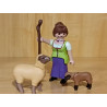 PLAYMOBIL BELEN ,ALDEANA , PASTORA CON OVEJAS NEGRAS - 22/7/26