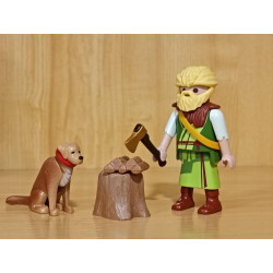PLAYMOBIL BELEN ,LEÑADOR CON SU PERRO - 22/7/26
