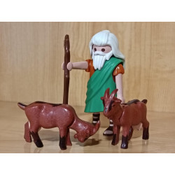 PLAYMOBIL BELEN ,ALDEANO  , PASTOR CON CABRAS - 22/7/26