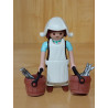PLAYMOBIL BELEN ,ALDEANA , PESCADORA CON CUBOS Y PECES - 22/7/26