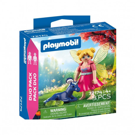 PLAYMOBIL DUO PACK 72174 - HADA CON CACHORRO DE UNICORNIO