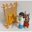 PLAYMOBIL BELEN , ALDEANA CON TELAR Y RUECA- 10/7/25