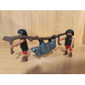 Playmobil palo y gomas para el transporte de jabali ( figuras no incluidas )