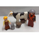 PLAYMOBIL BELEN . NIÑO Y ALDEANA CON VACA