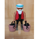 PLAYMOBIL BELEN ,ALDEANO CON CUBOS DE CARBON , MINERO - 22/7/26