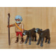 PLAYMOBIL BELEN ,ALDEANO PASTOR CON TERNEROS - 22/7/26