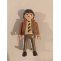 PLAYMOBIL FIGURA HOMBRE DE NEGOCIOS CON CHAQUETA MARRON