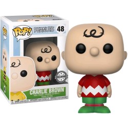 FIGURA POP CHARLIE BROWN  HOLIDAY EXCLUSIVE