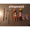 PLAYMOBIL PAREJA DE SOLDADOS DEL LEON MUY COMPLETOS