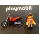 PLAYMOBIL MOTO DE CROSS AMARILLA