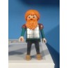 PLAYMOBIL FIGURA GUERRERO VIKINGO BARBA NARANJA