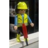PLAYMOBIL OBRERO DE LA CONSTRUCCION CON PERCUTOR -15/9/20